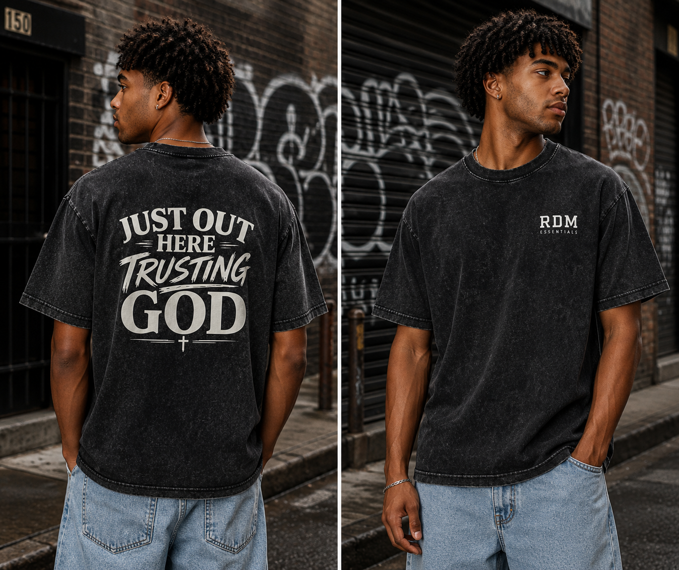 Just Out Here Trusting God Tee