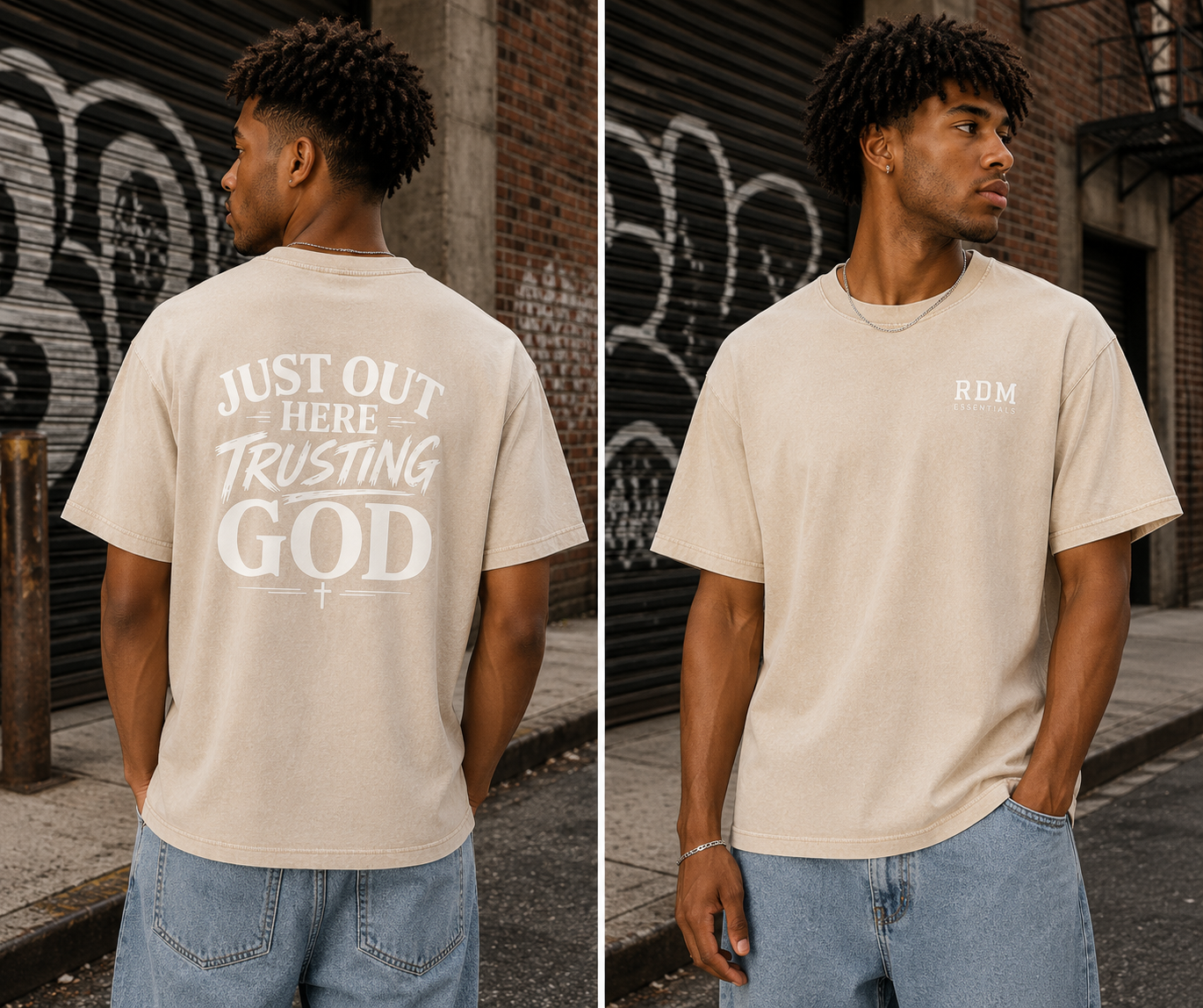 Just Out Here Trusting God Tee