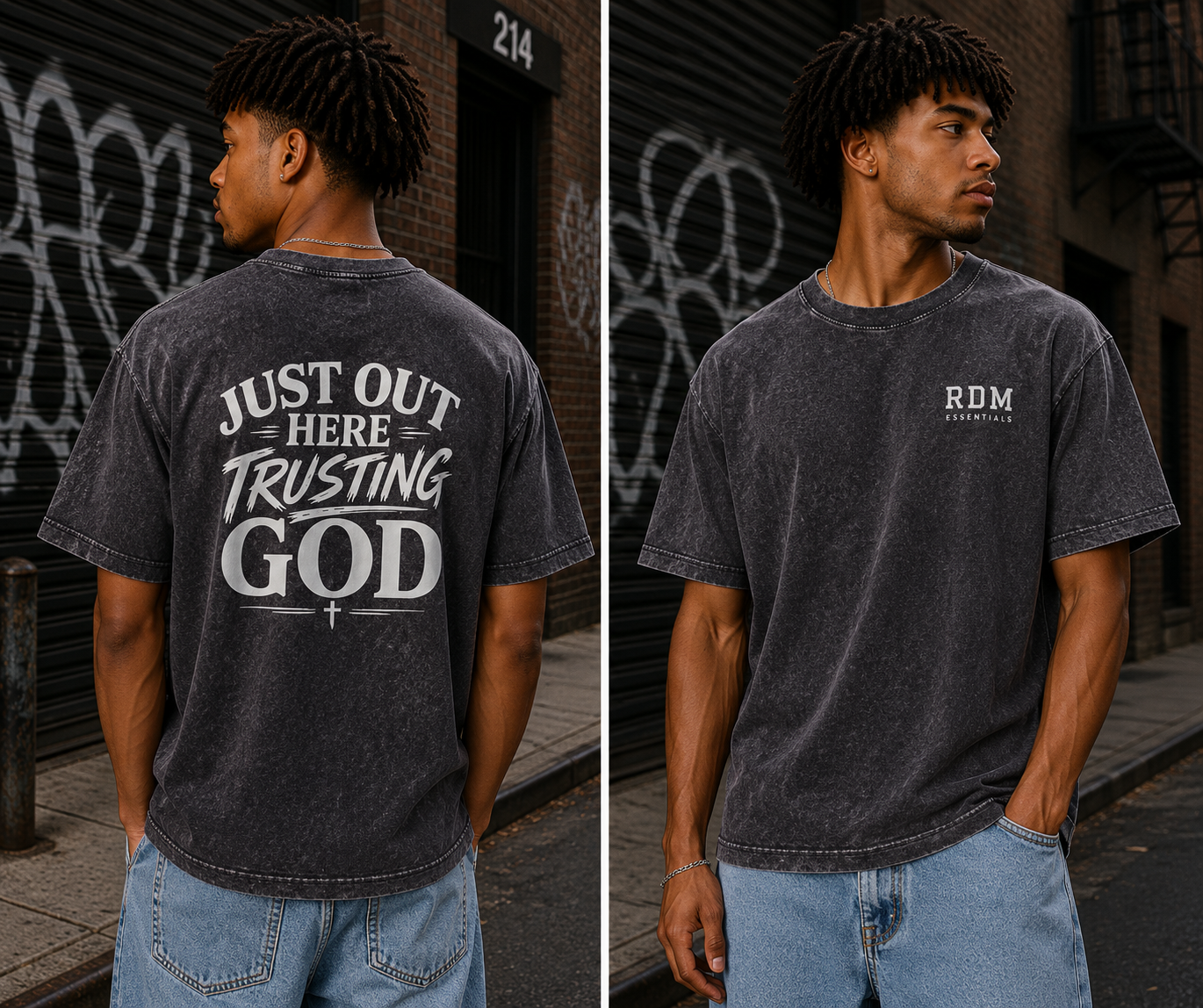 Just Out Here Trusting God Tee