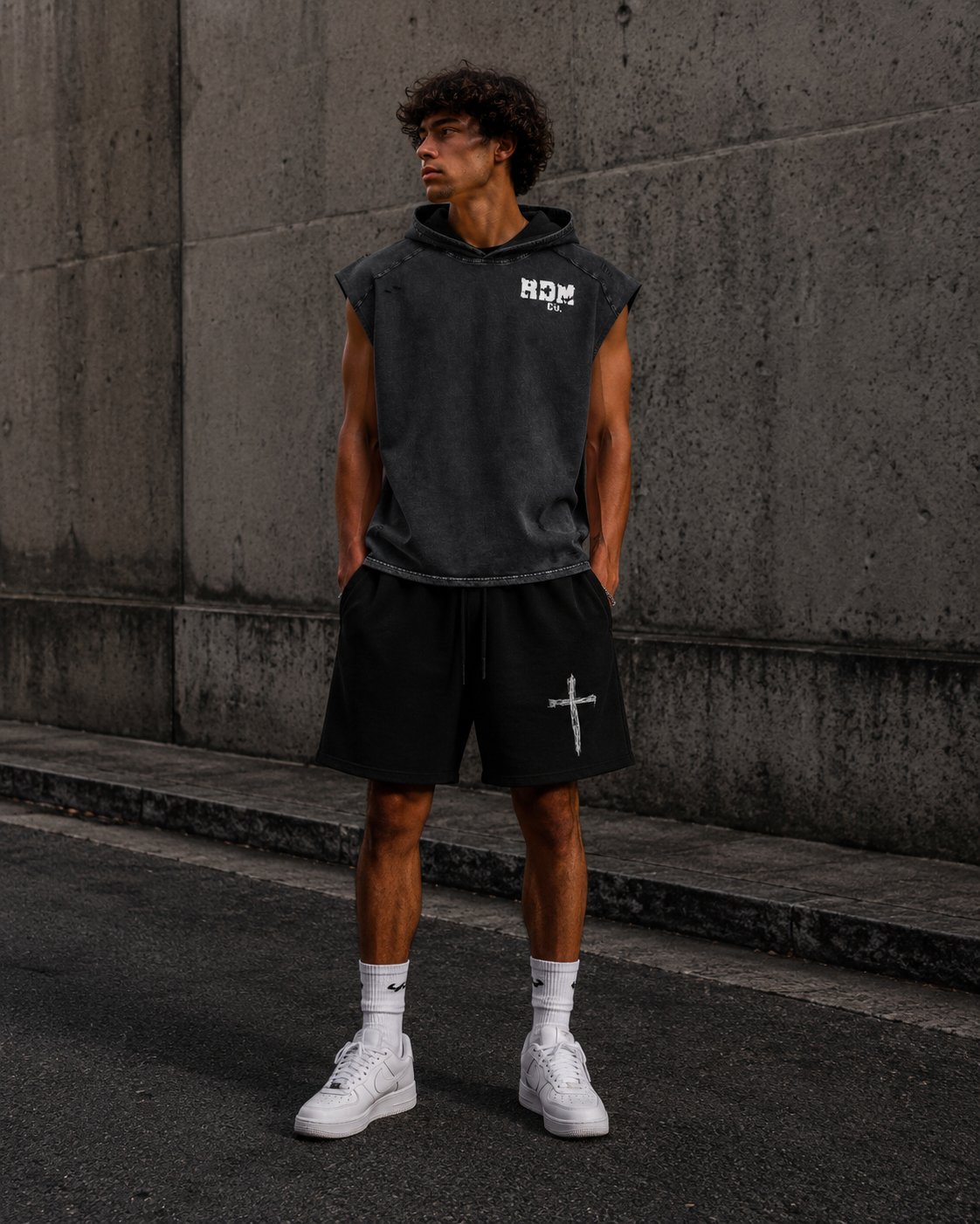 Paid In Full Snow Washed Sleeveless Hoodie