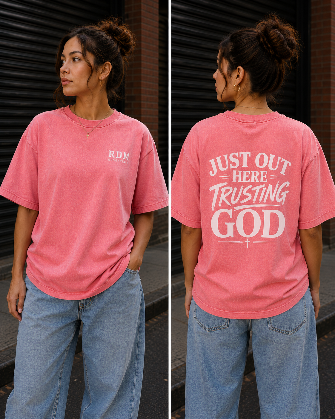 Just Out Here Trusting God Tee